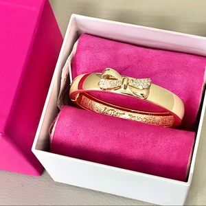 Betsey Johnson Gold Bow Bangle